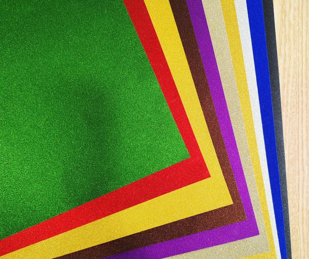 Glitter paper